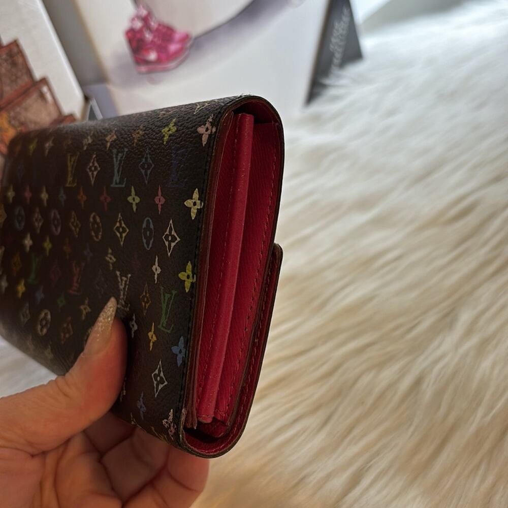 Authentic Louis Vuitton Monogram Multicolor Noir Sarah Women's - Picture 7 of 9